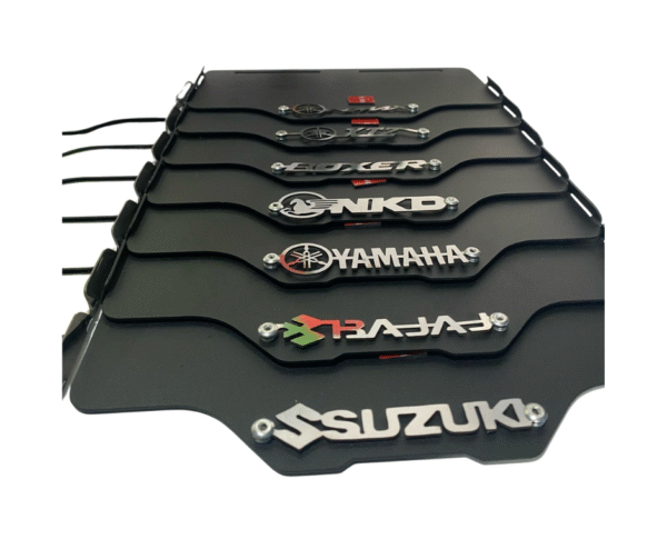 Refuerzo placa acero inxodable negro 3D - Image 3